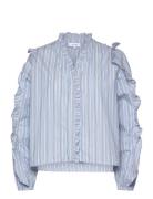 Lr-Ketta Tops Shirts Long-sleeved Blue Levete Room