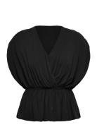 Whitley Top Tops Blouses Short-sleeved Black Twist & Tango