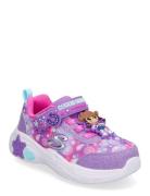 Girls Snuggle Sneaks Skech Squad Matalavartiset Sneakerit Tennarit Pur...