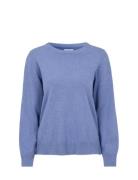Holly Cotton Sweater Tops Knitwear Jumpers Blue Newhouse