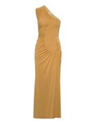 Jona Gathered Dress Maksimekko Juhlamekko Yellow Twist & Tango