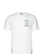 Left Chest Artwork T-Shirt Tops T-shirts Short-sleeved White Scotch & ...