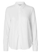 Slfviva Ls Sun Shirt Noos Tops Shirts Long-sleeved White Selected Femm...