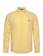 Uspa Shirt Bolt Men Tops Shirts Casual Yellow U.S. Polo Assn.