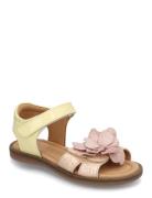 Bisgaard Agnes Shoes Summer Shoes Sandals Yellow Bisgaard