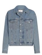 Boxy Denim Jacket Farkkutakki Denimtakki Blue Calvin Klein Jeans