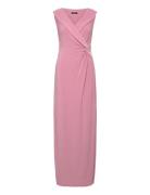 Jersey Off-The-Shoulder Gown Maksimekko Juhlamekko Pink Lauren Ralph L...