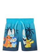 Nmmmccoy Pokemon Long Swimshorts Sky Uimashortsit Blue Name It