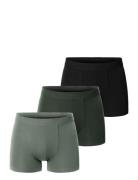 3-Pack Boxer Brief Bokserit Khaki Green Bread & Boxers