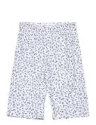 Floral Print Trousers Bottoms Trousers Blue Mango