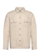 Bs Adamos Overshirt Shirt Tops Overshirts Beige Bruun & Stengade