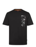 Te_Atacama Tops T-shirts Short-sleeved Black BOSS
