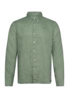 Linen Shirt Tops Shirts Casual Green Timberland