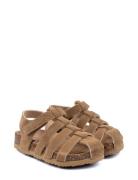 Sandal Suede Cork Shoes Summer Shoes Sandals Brown Mikk-line