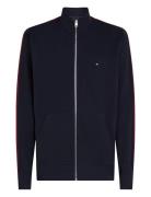 Global Stripe Stand Collar Tops Sweat-shirts & Hoodies Sweat-shirts Na...