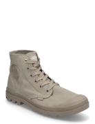 Mono Chrome Shoes Boots Ankle Boots Laced Boots Beige Palladium