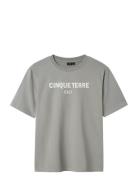 Nlmfaca Ss L Top Tops T-shirts Short-sleeved Grey LMTD