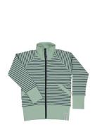 Zip Sweater Tops Sweat-shirts & Hoodies Sweat-shirts Green Geggamoja