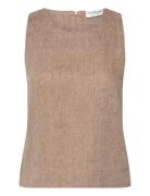 Bs Loulia Top Tops T-shirts & Tops Sleeveless Beige Bruun & Stengade
