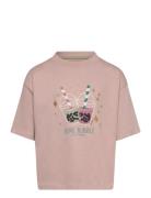 Tnolga Os S_S Tee Tops T-shirts Short-sleeved Pink The New