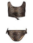 Kogbeach Knot Bikini Set Acc Bikinit Brown Kids Only