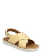 Sandals - Flat - Open Toe - Op Shoes Summer Shoes Sandals Yellow ANGUL...