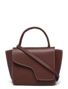 Montalcino Cannella/Contrast Stitch Vacchetta Bags Small Shoulder Bags...