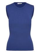 Griet R Vests Knitted Vests Blue Andiata