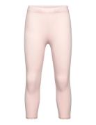 Capri Leggings With Lace Bottoms Leggings Pink Lindex