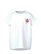Nmfvarutti Capsl Loose Top Tops T-shirts Short-sleeved White Name It