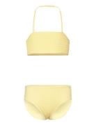 Bikini Bandeau Smock Bikinit Yellow Lindex