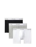 Boxer Brief 3Pk Bokserit Multi/patterned Calvin Klein