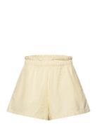 Shorts Linen Solid Bottoms Shorts Yellow Lindex