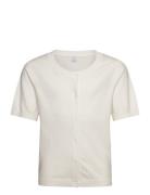 Cardigan Short Sleeve Basic Tops Knitwear Cardigans Grey Lindex