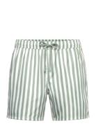 Thyme Striped Shorties Uimashortsit Green Pockies