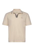 Tipping Polo Tops Polos Short-sleeved Cream GANT