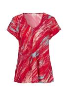 Makallo Tops T-shirts & Tops Short-sleeved Red Masai