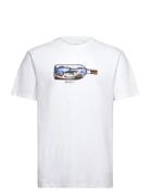 Shark T-Shirt Tops T-shirts Short-sleeved White Clean Cut Copenhagen