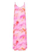 Crnana Slip Dress Maksimekko Juhlamekko Pink Cream