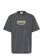 Cotton Jersey Dassel Tee Tops T-shirts & Tops Short-sleeved Grey Mads ...