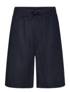 Shorts Linen Blend Bottoms Shorts Navy Lindex