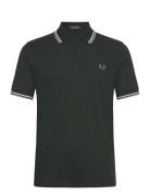 Twin Tipped Fp Shirt Tops Polos Short-sleeved Black Fred Perry