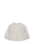 Totoro Tops Shirts Long-sleeved Shirts Cream MarMar Copenhagen