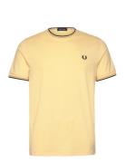 Twin Tipped T-Shirt Designers T-shirts Short-sleeved Yellow Fred Perry