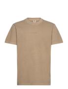 Overdyed Center Chest Loose R T Tops T-shirts Short-sleeved Beige G-St...