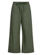 Sc-Rachelle Bottoms Trousers Wide Leg Green Soyaconcept