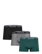 Cotton Stretch Trunk 3P Bokserit Black Björn Borg