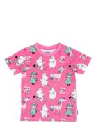 Tjejgäng T-Shirt Tops T-shirts Short-sleeved Pink MUMIN