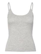 Basic Strap Singlet Tops T-shirts & Tops Sleeveless Grey Gina Tricot