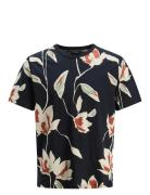 Jprblapalermo Aop Ss Tee Tops T-shirts Short-sleeved Black Jack & J S
